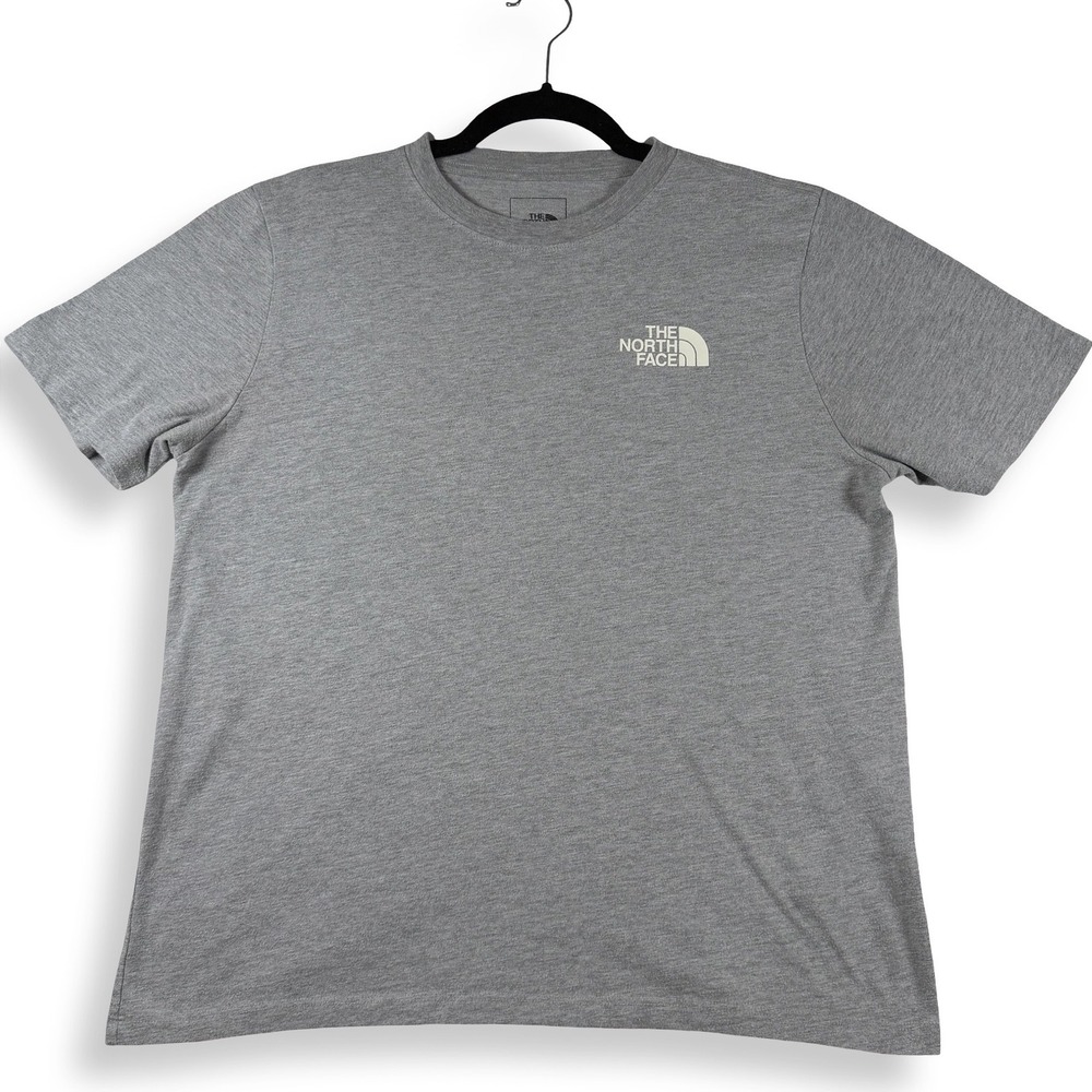 The North Face Womens Grey Circular Design Graphic T-Shirt L
